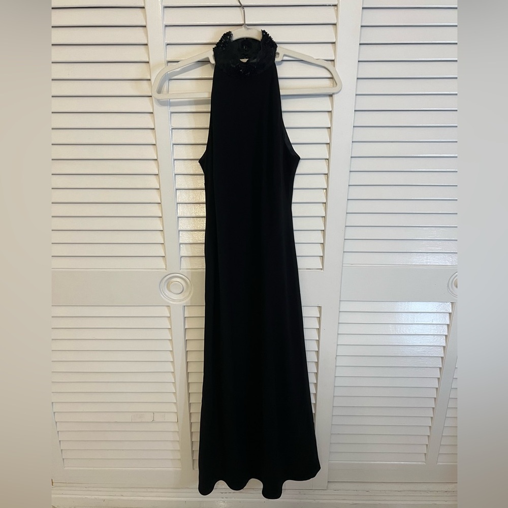 High Neck Ralph Lauren black dress